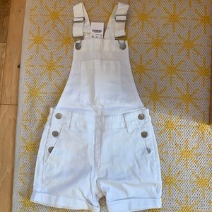 NWT J. Crew Shorts Overalls white